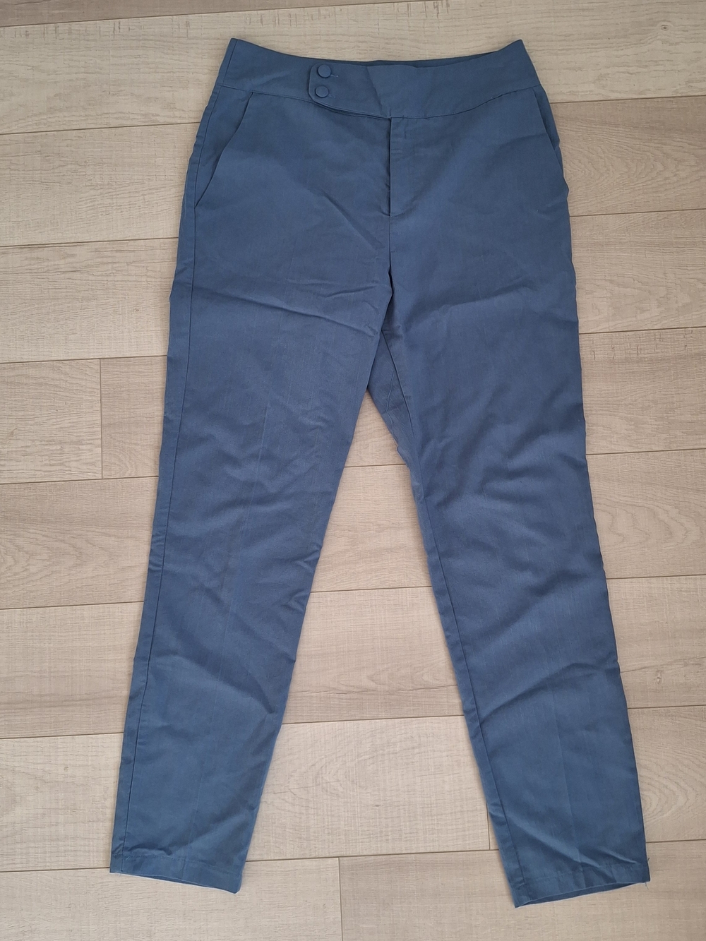 Elegant Light Blue Pants - French Fashion